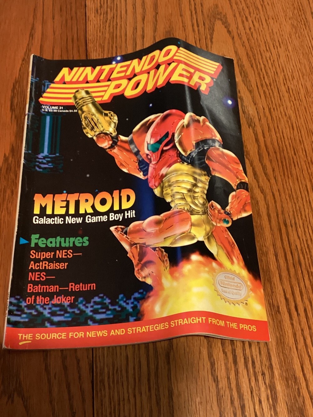 Nintendo Power 31 Complete w/ Metroid Cover & tmnt III: Manhattan Project Poster